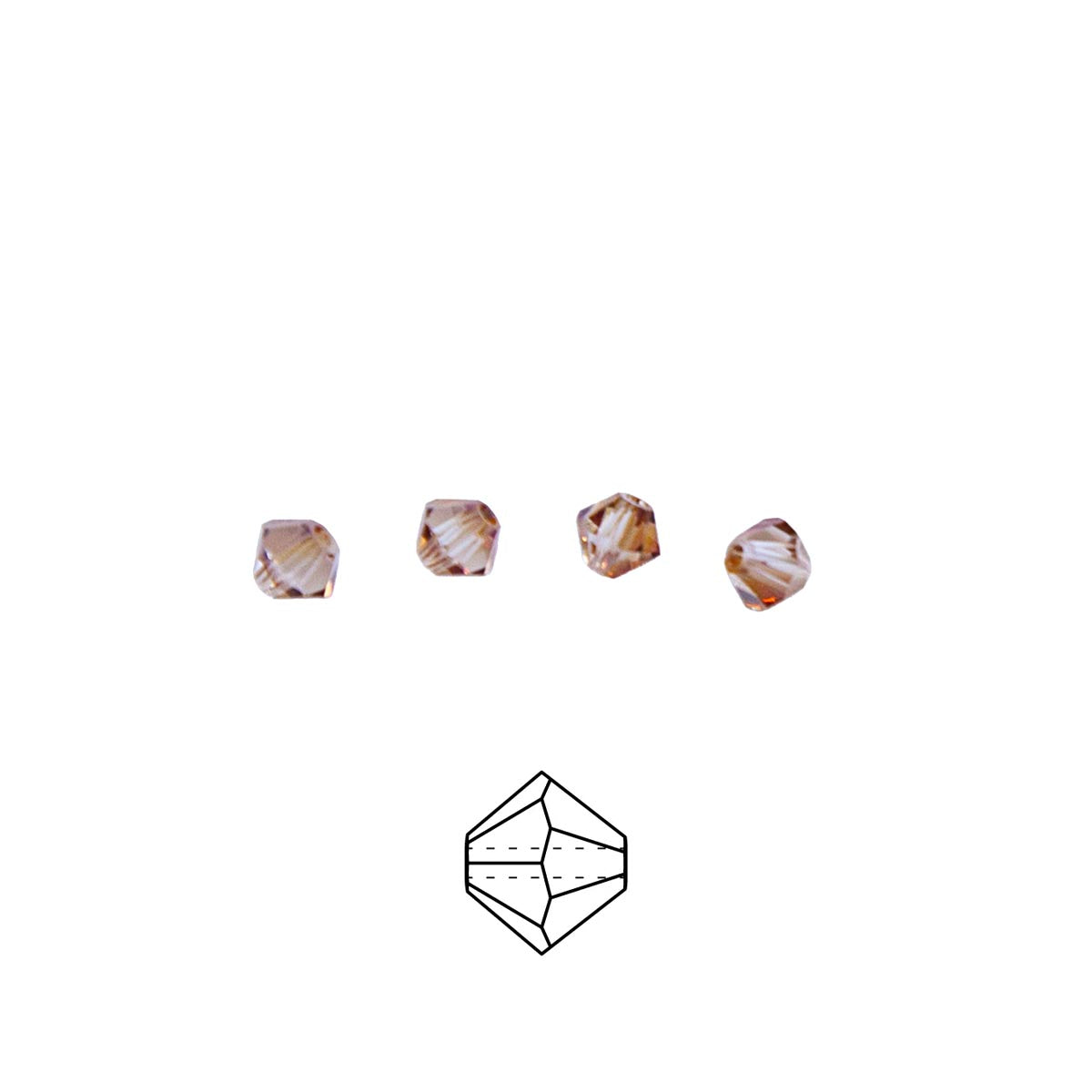 82CC512-3: Preciosa Crystal Dia Crystal Celsian 4mm-144PC