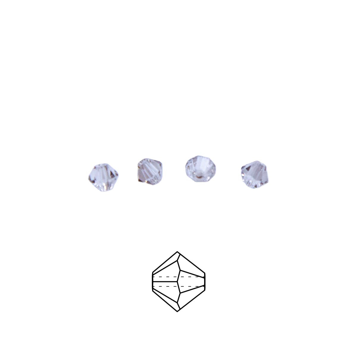 82CC512-4: Preciosa Crystal Dia Crystal Velvet 4mm-144PC