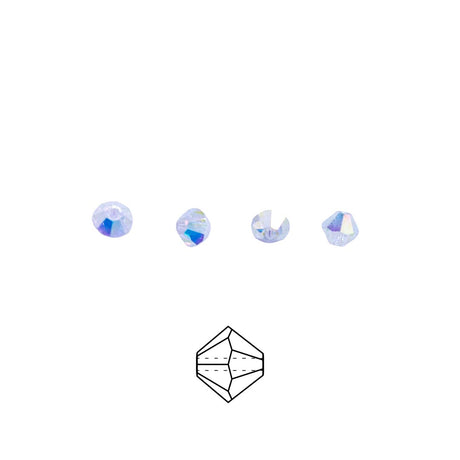 82CC512-F: Preciosa Crystal Dia Crystal Ab2x 4mm-144PC