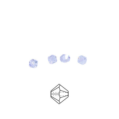 82CC512: Preciosa Crystal Dia Crystal AB 4mm-144PC