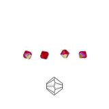 82CC542: Preciosa Crystal Dia Lt Siam AB 4mm-144PC