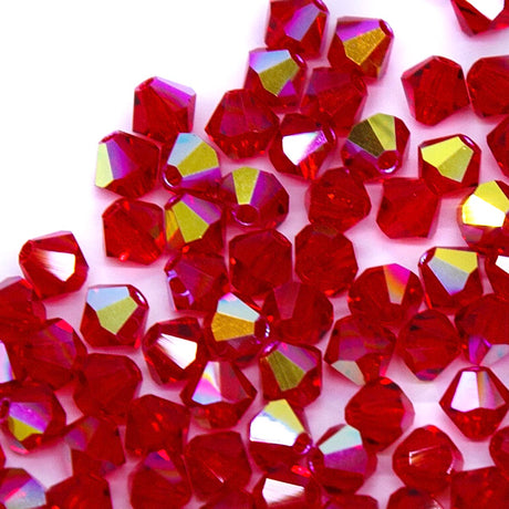 82CC542: Preciosa Crystal Dia Lt Siam AB 4mm-144PC
