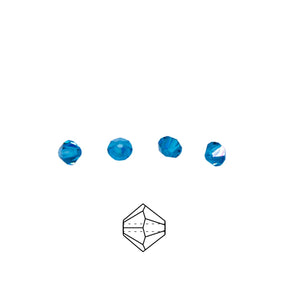 82CC567: Preciosa Crystal Dia Indicolite AB 4mm-144PC