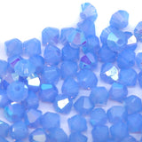 82CC570: Preciosa Crystal Dia Lt Sapphire Opal AB 4mm-144PC