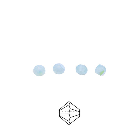 82CC580: Preciosa Crystal Dia Chrysolite Opal AB 4mm-144PC