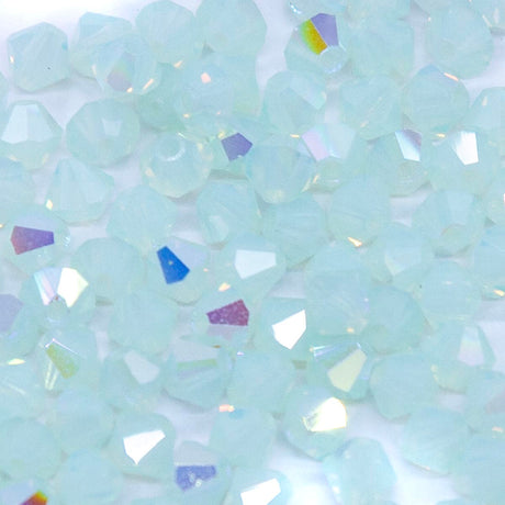 82CC580: Preciosa Crystal Dia Chrysolite Opal AB 4mm-144PC