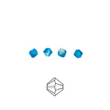 82CC585-S: Preciosa Crystal Dia Blue Zircon AB 4mm 30PC
