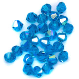 82CC585-S: Preciosa Crystal Dia Blue Zircon AB 4mm 30PC