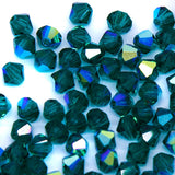 82CC586: Preciosa Crystal Dia Emerald AB 4mm-144PC