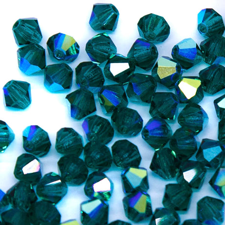 82CC586: Preciosa Crystal Dia Emerald AB 4mm-144PC