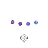 82CC598-F: Preciosa Crystal Dia Amethyst Ab2x 4mm-144PC