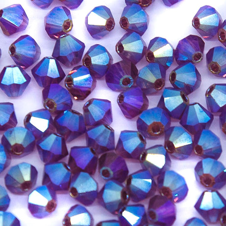 82CC598-F: Preciosa Crystal Dia Amethyst Ab2x 4mm-144PC