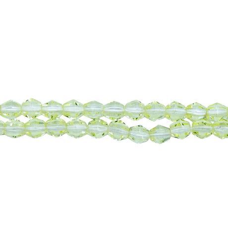 82FC222R: CZ Faceted Diamond Trans Jonquil 4mm-50PC