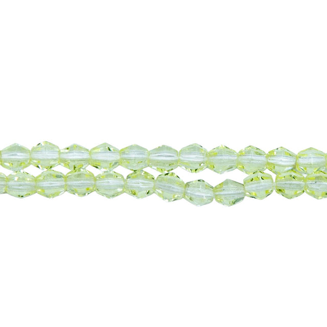 82FC222R: CZ Faceted Diamond Trans Jonquil 4mm-50PC