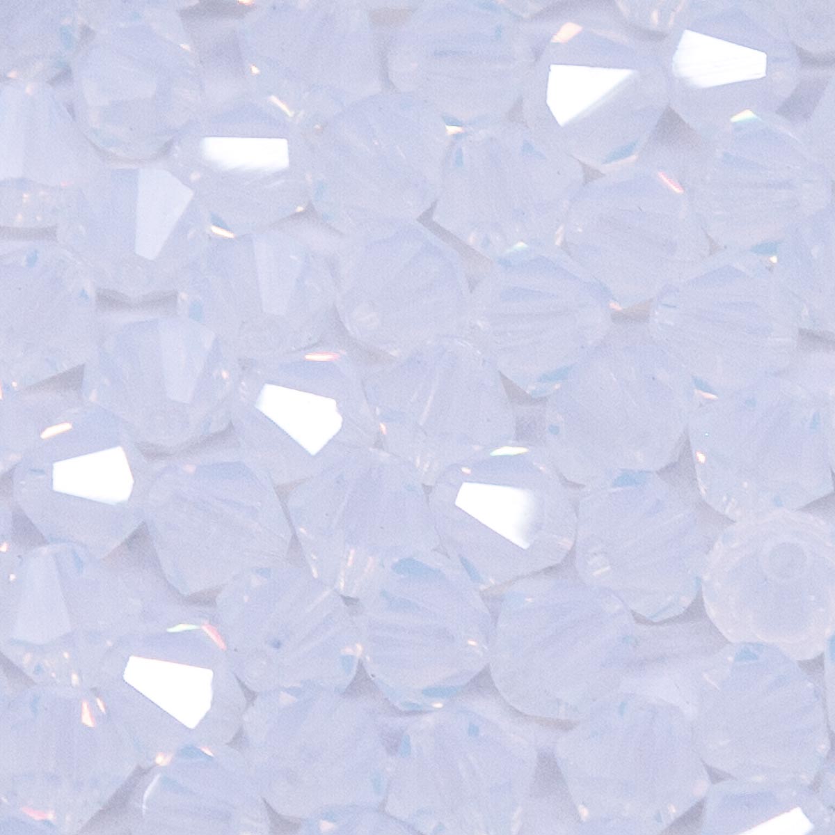 84CC210: Preciosa Crystal Dia White Opal 5x5mm-144PC
