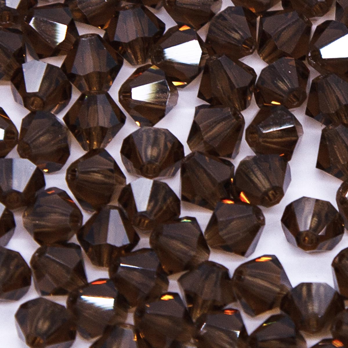 84CC257: Preciosa Crystal Dia Smoked Topaz 5mm-144PC