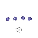 84CC297: Preciosa Crystal Dia Tanzanite 5x5mm-144PC