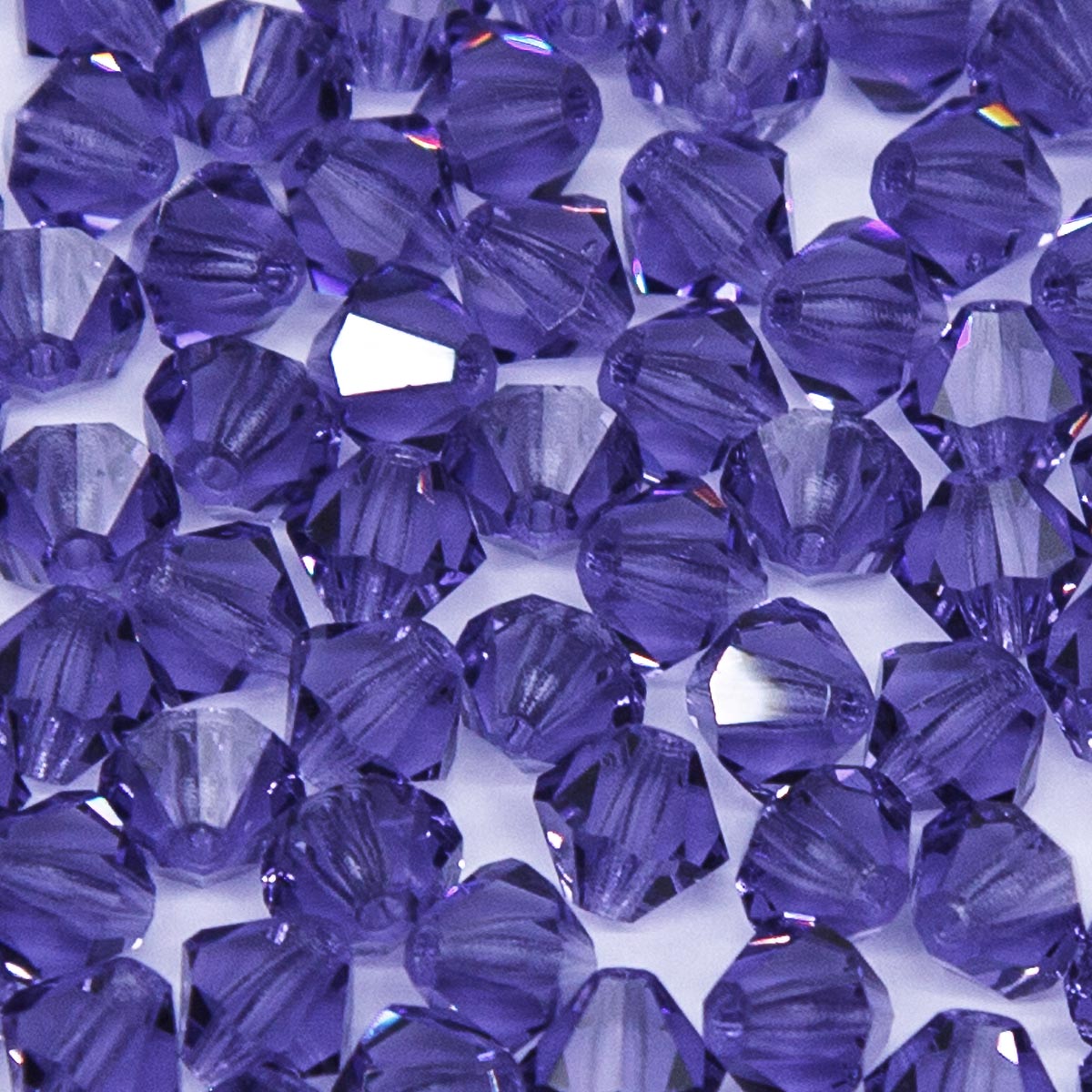 84CC297: Preciosa Crystal Dia Tanzanite 5x5mm-144PC