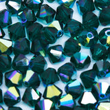 84CC586: Preciosa Crystal Dia Emerald AB 5x5mm-144PC