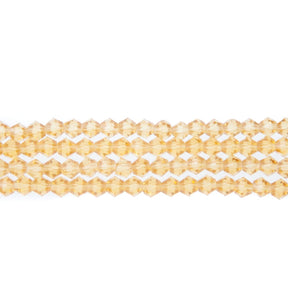 84CG251: 4mm Champagne Glass Faceted Bicone