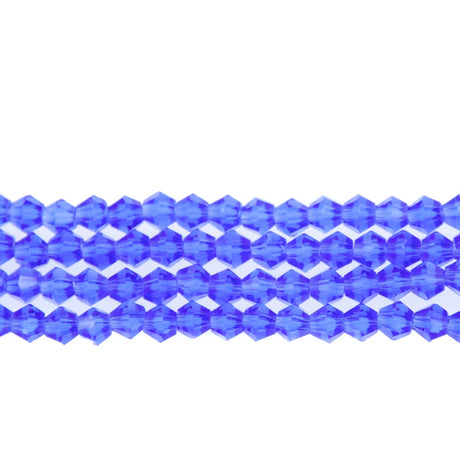 84CG273: 4mm Sapphire Glass Faceted Bicone