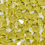 86CC225: Preciosa Czech Crystal Diamond Acid Yellow 6mm