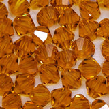 86CC254: Preciosa Crystal Dia Topaz 6x6mm-72PC