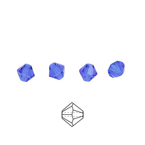 86CC274: Preciosa Crystal Dia Sapphire 6x6mm-72PC