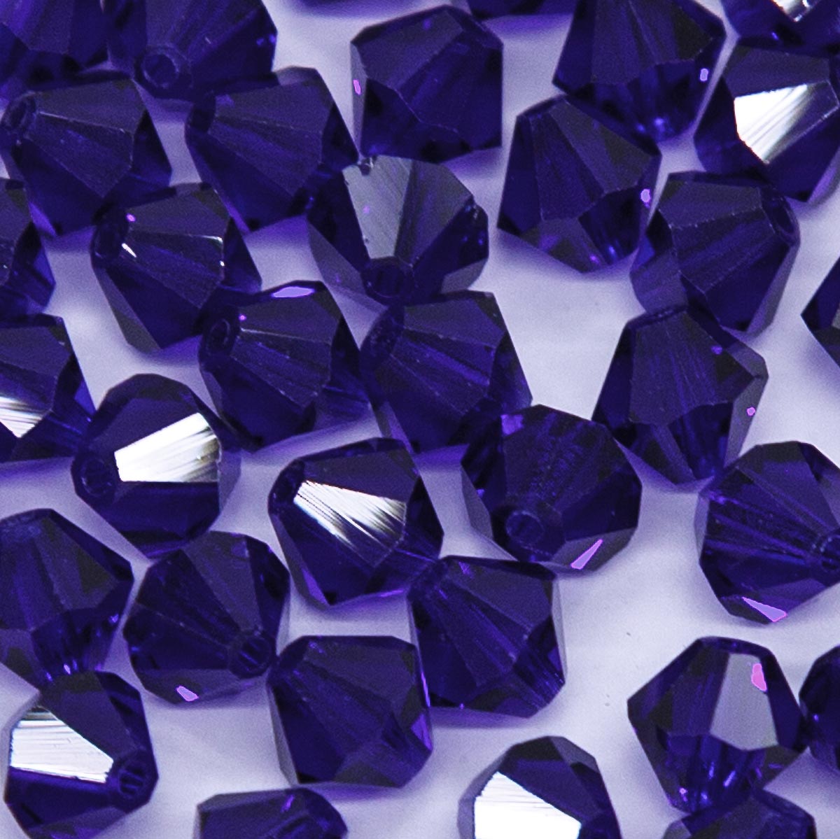 86CC278: Preciosa Czech Crystal Diamond Cobalt 6mm