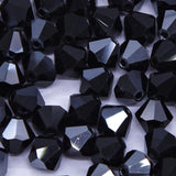 86CC309: Preciosa Crystal Dia Jet Hematite 6x6mm-72PC