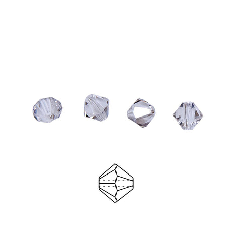 86CC512-4: Preciosa Crystal Dia Crystal Velvet 6x6mm-72PC