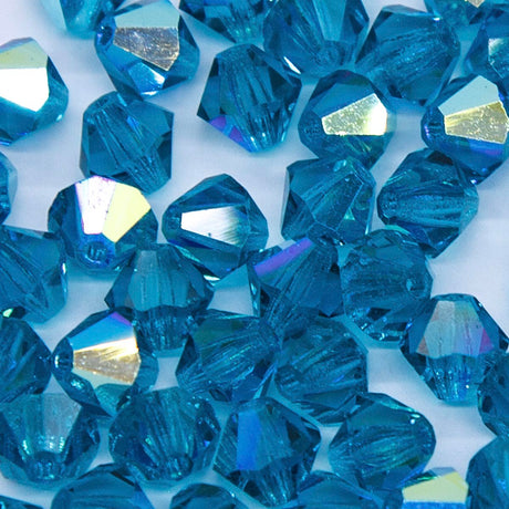 86CC585: Preciosa Crystal Dia Blue Zircon AB 6x6mm-72PC