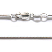 CX110-SS18: SS Necklace 1.2mm Omega 18"