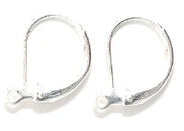 FI535-ST: Earring Lever Back Silver Plate - 12 Pairs