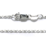 CX143-SS18: SS Necklace .9mm Twist Diamond Box 18"