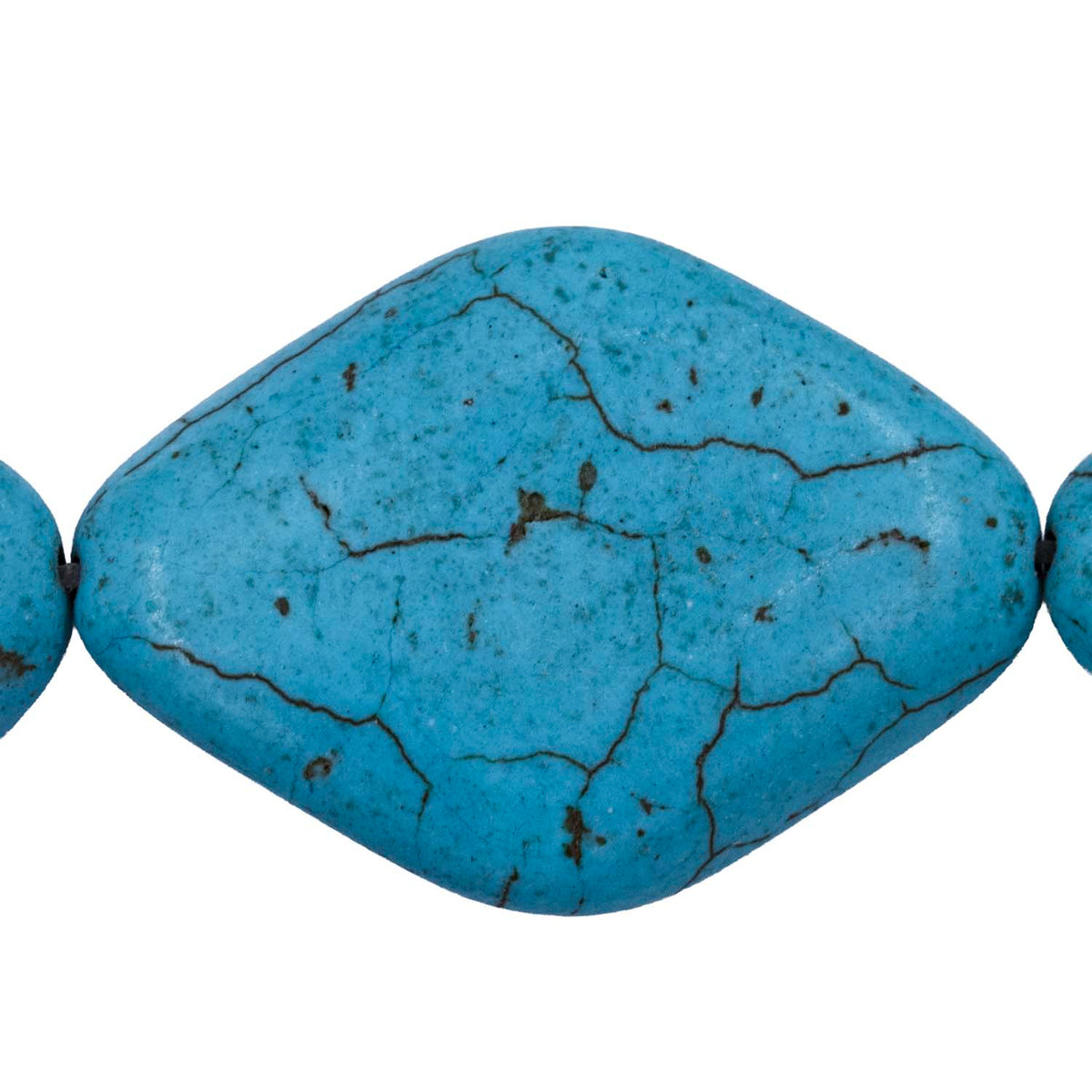 89ST612-TW: Turquoise Magnesite Diamond Twisted 25x35mm