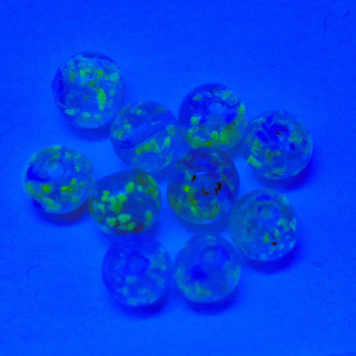 8AL964R: Lamp 8mm Round Aqua Glow 10PPK