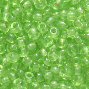 8EP281-PR: Vintage FRNCH Transparent LT Pale Green 8/0 50 Gram Bag
