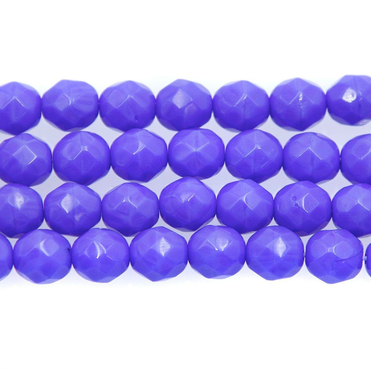 8FC174R: CZ FACET RD Opaque MED Blue 8mm-25PC