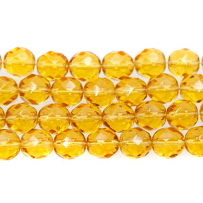 8FC254: CZ FACET RD TRANS Topaz 8mm 150PC