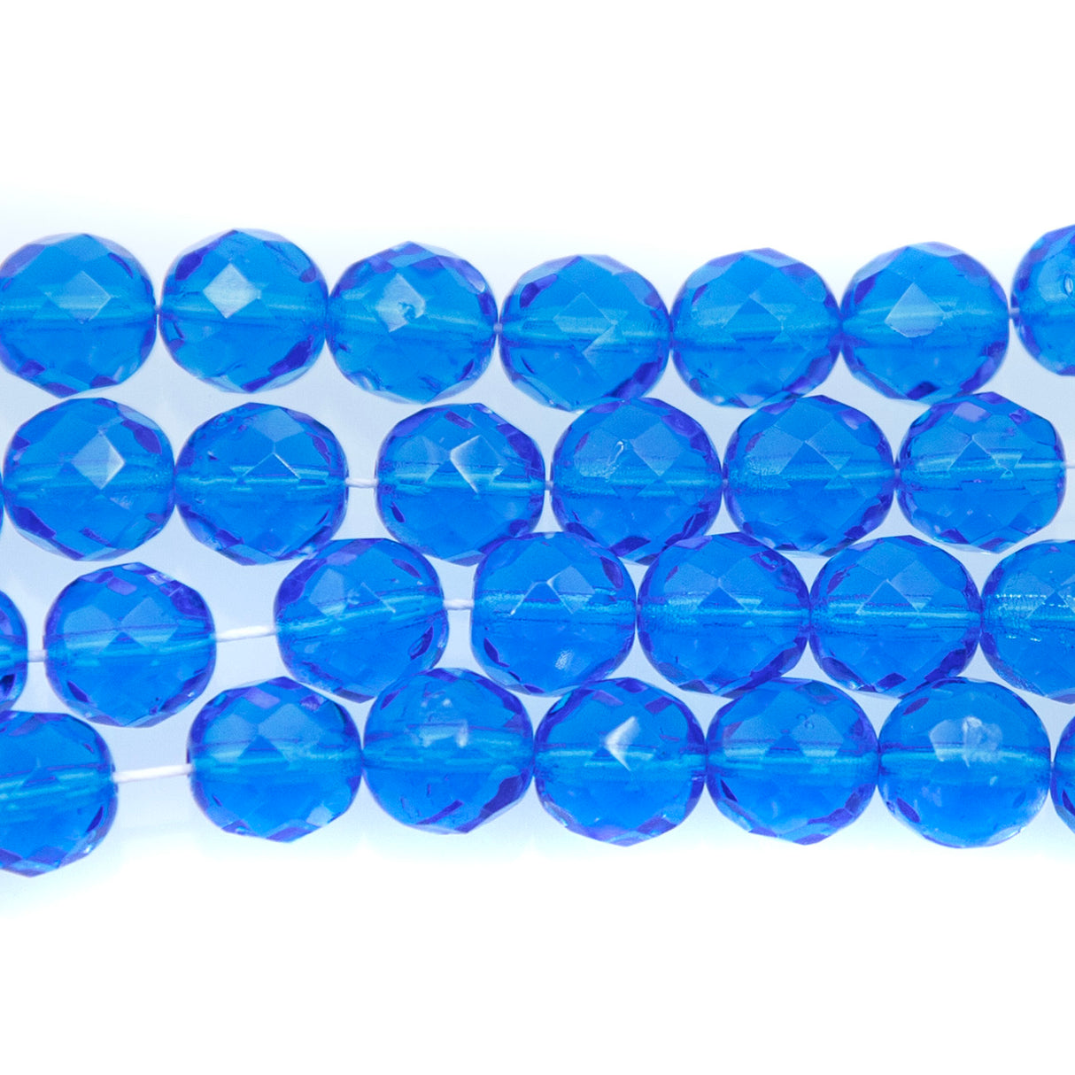 8FC264R: CZ FACET RD Trans MED Aqua 8mm-25PC