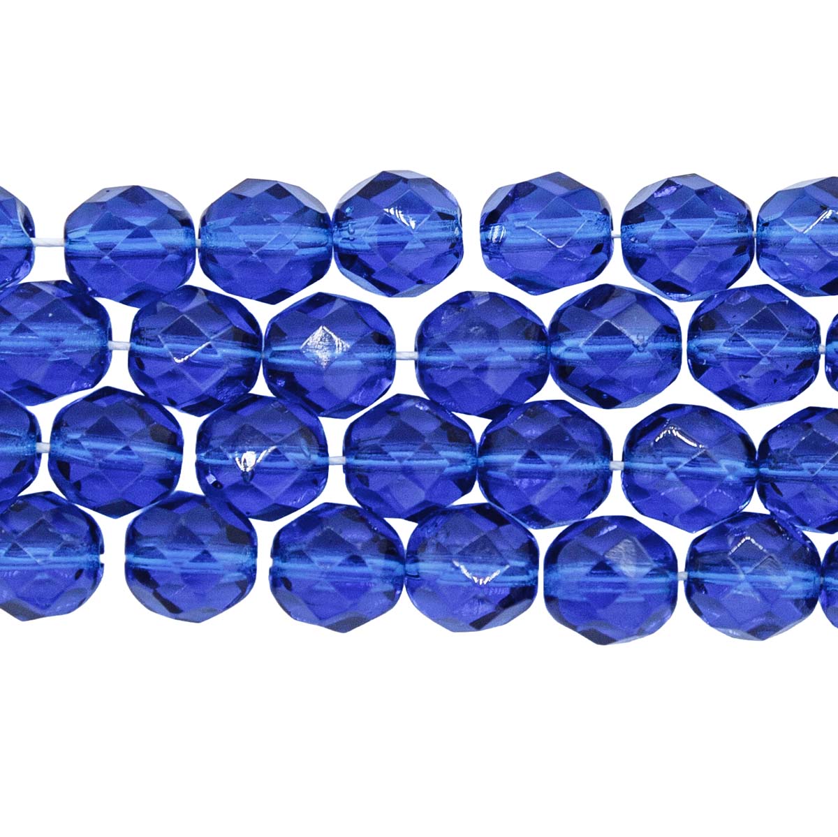 8FC268: CZ FACET RD TRANS Capri Blue 8mm-150PC