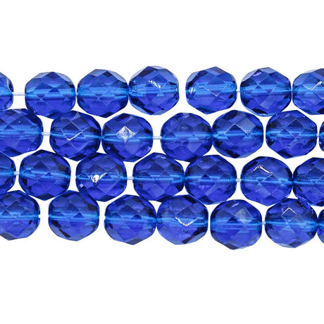 8FC268: CZ FACET RD TRANS Capri Blue 8mm-150PC