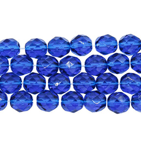 8FC268R: CZ FACET RD Trans Capri Blue 8mm-25PC