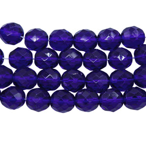 8FC278: CZ FACET RD TRANS Cobalt 8mm - 150PC