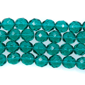 8FC286-D: CZ Faceted Emerald 8mm 150 Pieces