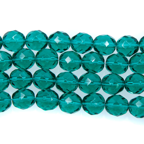 8FC286-D: CZ Faceted Emerald 8mm 150 Pieces