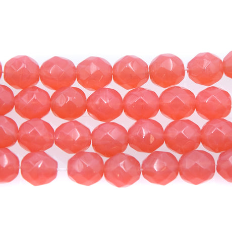 8FC290R: CZ FACET RD Opal Pink 8mm-25PC