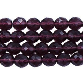 8FC298: CZ FACET RD TRANS Amethyst 8mm 150PC