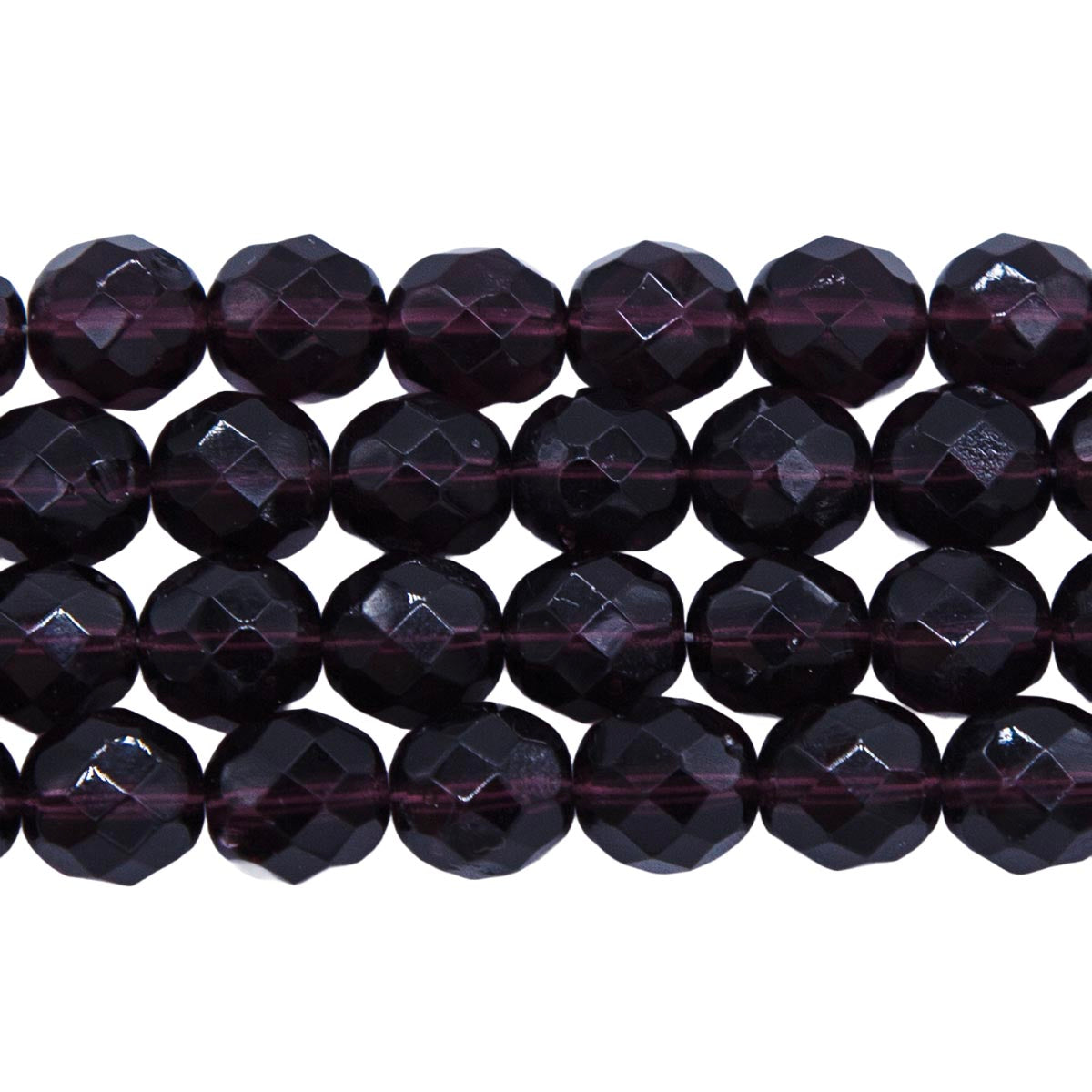 8FC299: CZ FACET RD TRANS Deep Amethyst 8mm 150PC